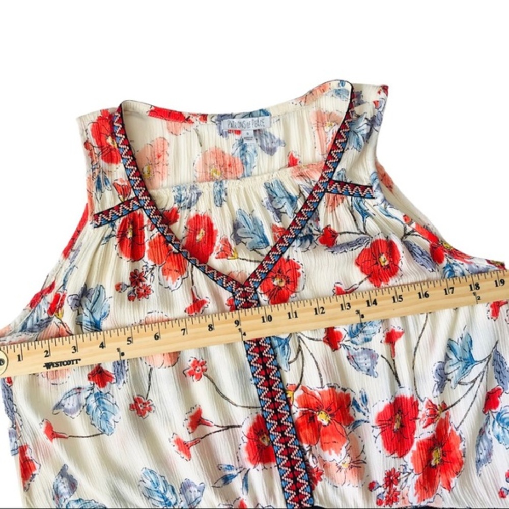Patrons of Peace Flowers Tank Size Small EUC - Picture 7 of 9